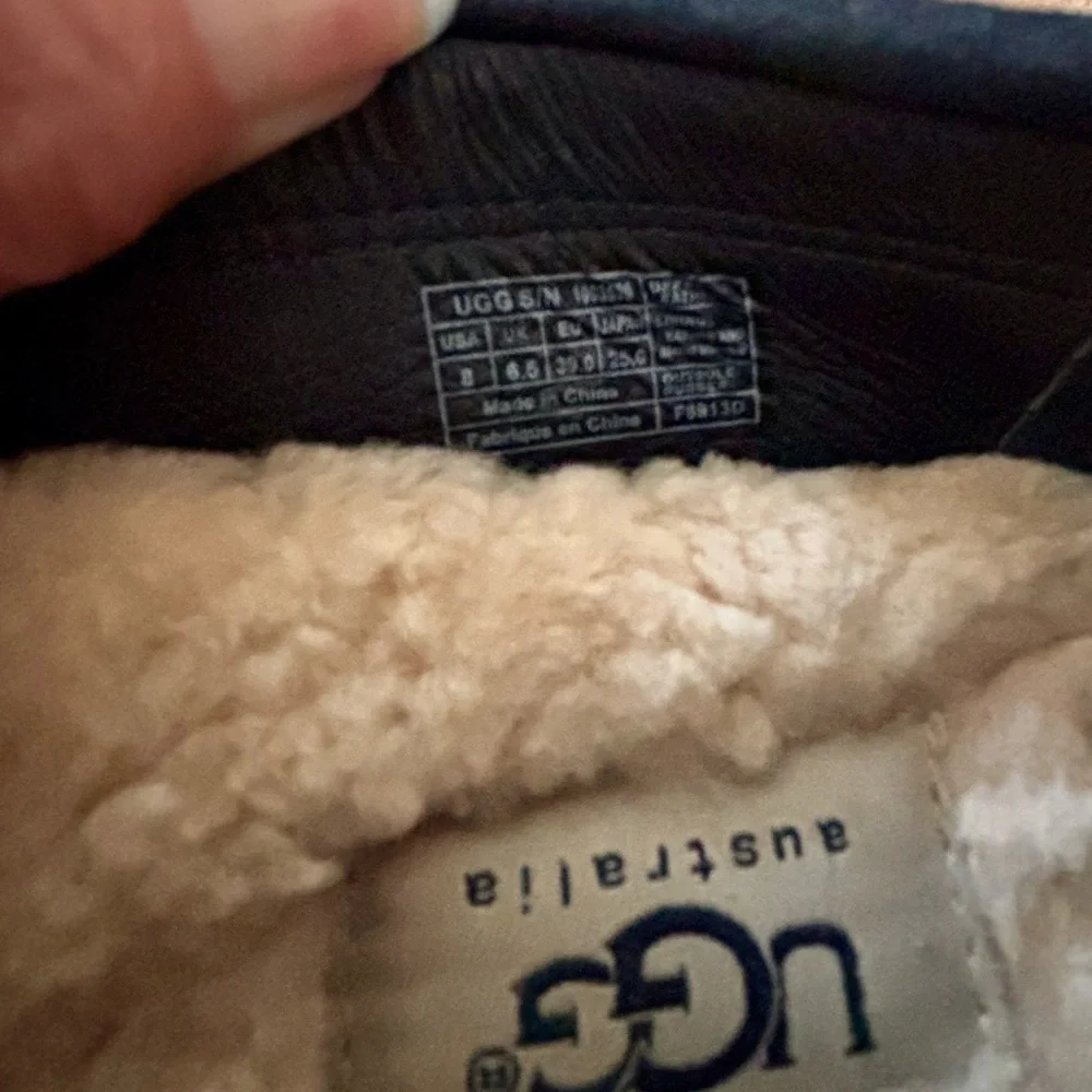 UGG Navy Blue Suede Loafers - Picture 6 of 6